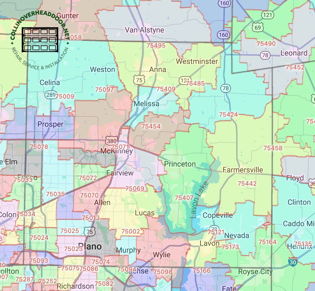 Collin-county-texas-map